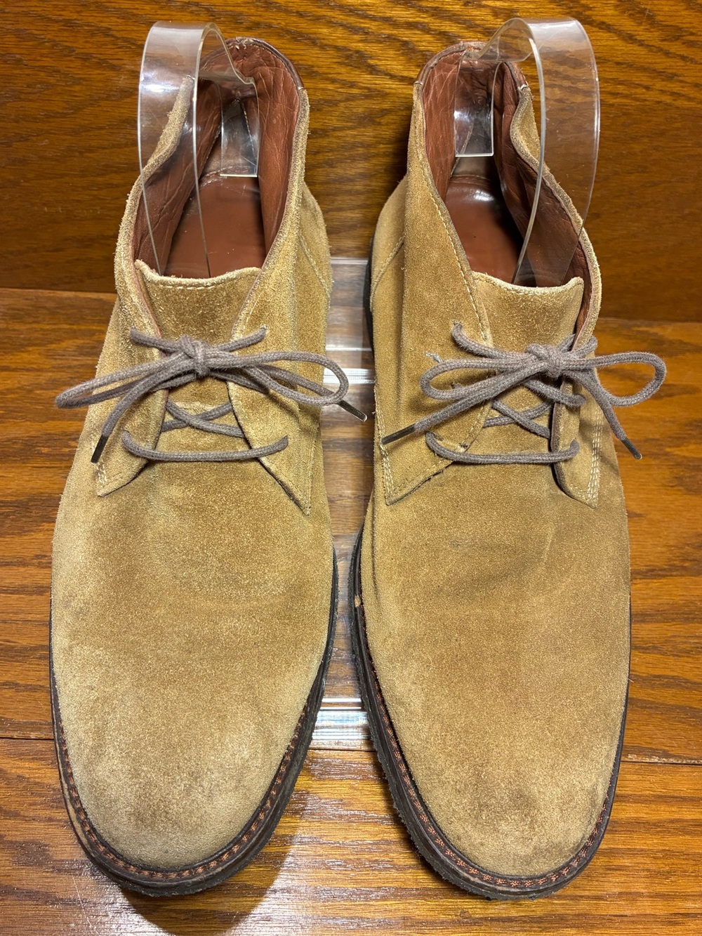 Johnston & Murphy Memory Foam Suede Chukka Boots Tan Men’s Size 10.5 - Picture 7 of 13